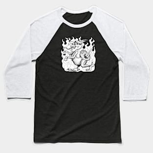 Face Butt Demon Baseball T-Shirt